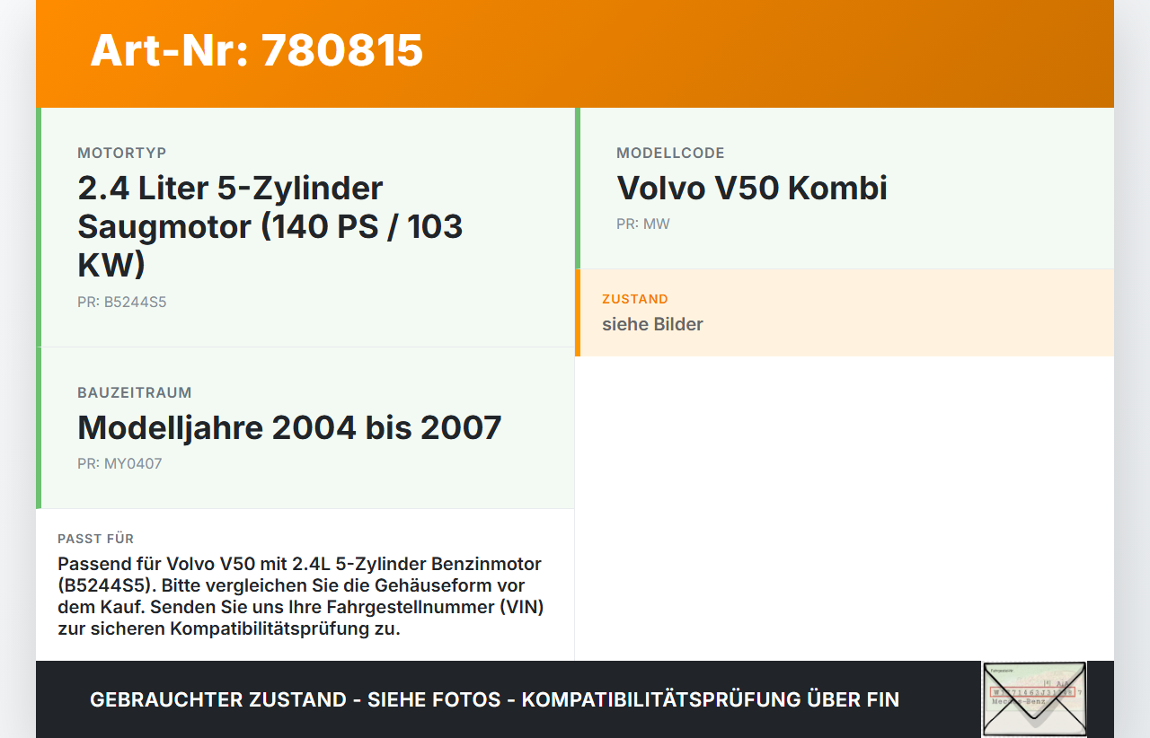Volvo V50 MW 04-07 2.4 103KW B5244S5 Ölfiltergehäuse Gehäuse Halter für Ölfilter Volvo V50 MW 04-07 27.02.2006... Vorschau 3