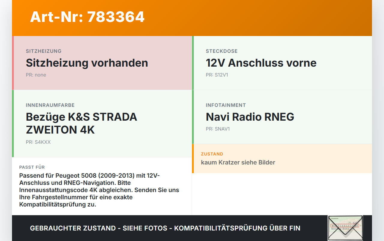 Peugeot 5008 09-13 Blende Einbaurahmen 12V Steckdose Peugeot 5008 09-13 12.01.2011 9686404177 gebraucht Vorschau 3