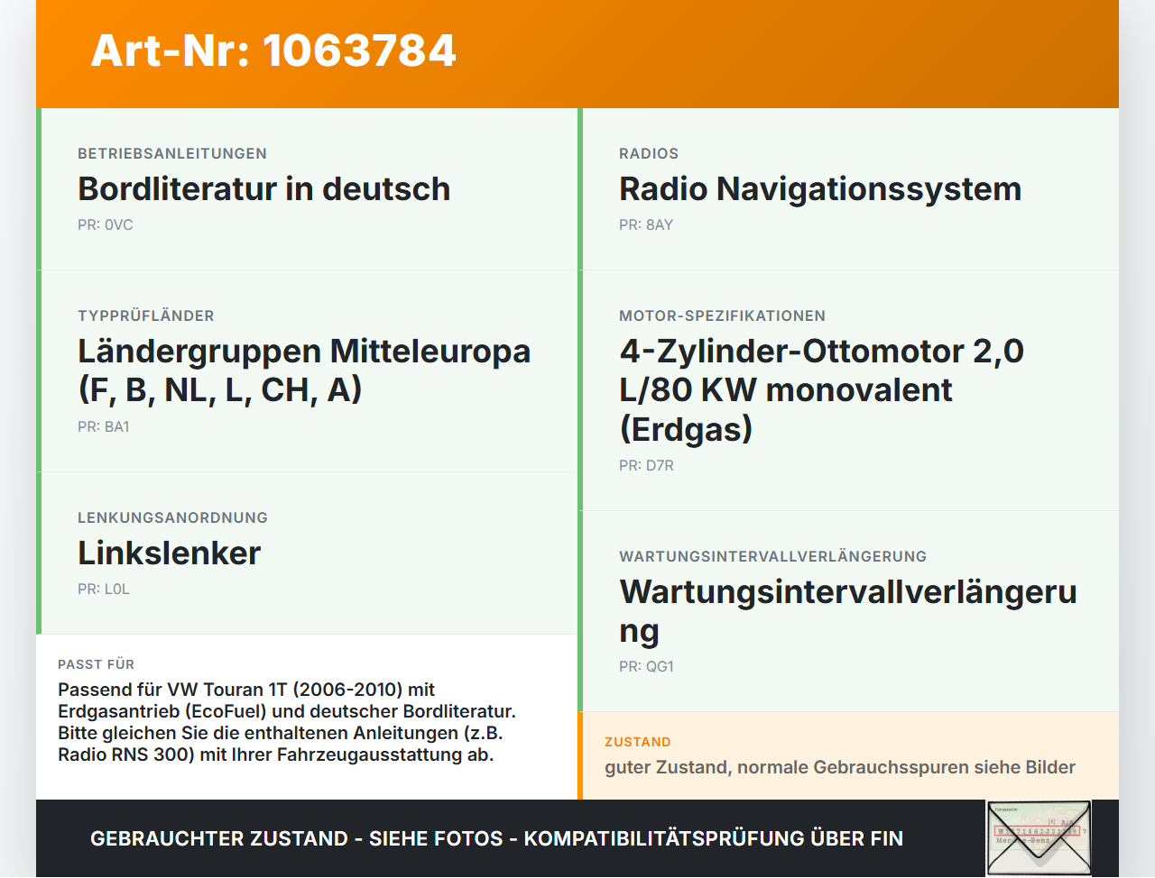 VW Touran 1T 06-10 Serviceheft Betriebsanleitung Anleitung Bordmappe VW Touran 1T 06-10 06.08.2007 gebraucht Vorschau 3
