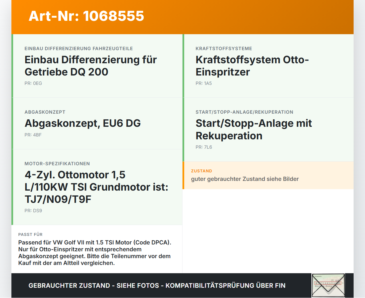 VW Golf VII 7 5G 17-20 TSI 1,5 110KW Hochdruck Leitung Kraftstoffleitung VW Golf VII 7 5G 17-20 22.11.2019... Vorschau 3