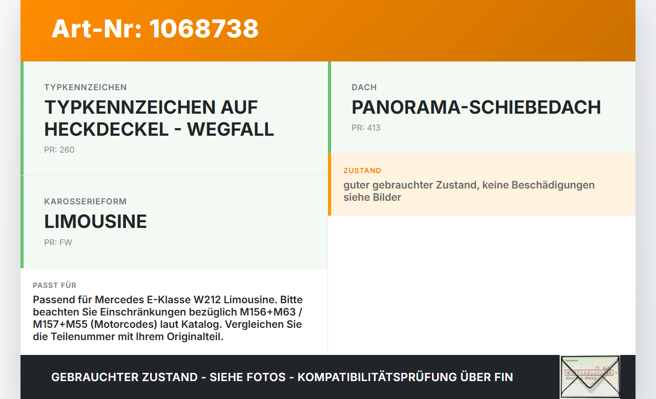 Mercedes E250 W212 13-16 Lim Kofferraummatte Kofferraum Einlegeboden Mercedes E250 W212 13-16 17.09.2013... Vorschau 3