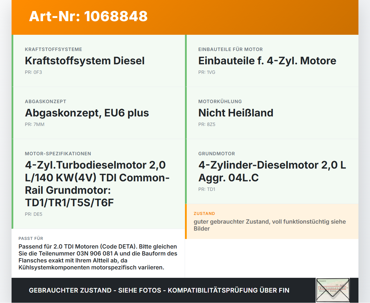 Audi A4 8W B9 19-24 TDI 2,0 116KW Thermostat Flansch Thermostatgehäuse Audi A4 8W B9 19-24 18.12.2015 04L128637... Vorschau 3