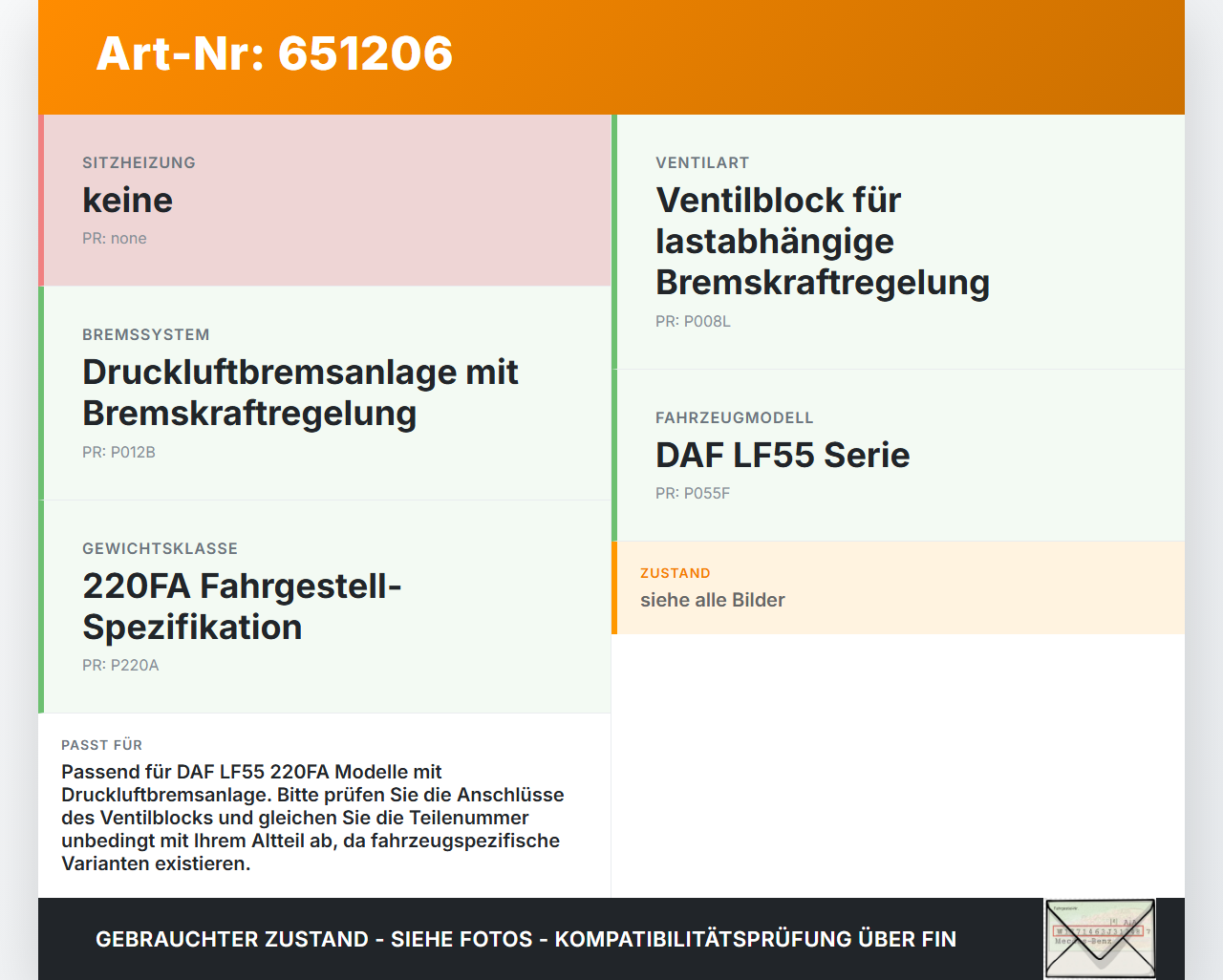 DAF LF55 220FA 2015 6,7 161KW PX-7 Ventile Ventil Ventilblock für Bremskraftreglung Druckluftanlage DAF LF55 220FA... Vorschau 3