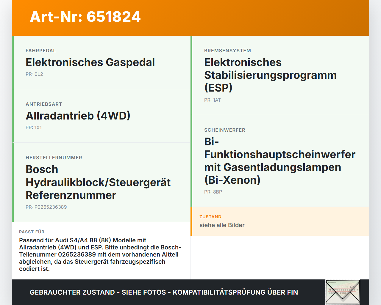 Audi S4 A4 8K B8 11-15 ABS Steuergerät Aggregat Hydraulikblock Audi S4 A4 8K B8 11-15 28.12.2011 8K0907379EJ... Vorschau 3