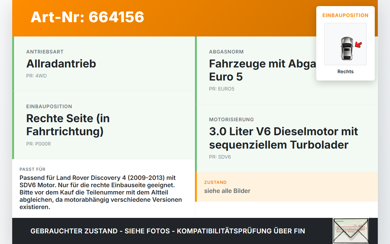 Land Rover Discovery 4 IV 09-13 SDV6 3,0TD 180KW 306DT LR063285 Abgasrückführventil EGR AGR Ventil Rechts Land... Vorschau 3