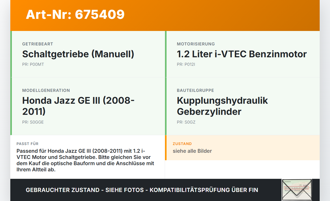 Honda Jazz GE III 08-11 i-VTEC 1,2 66KW Kupplungszylinder Geber Geberzylinder Honda Jazz GE III 08-11 19.11.2010... Vorschau 3