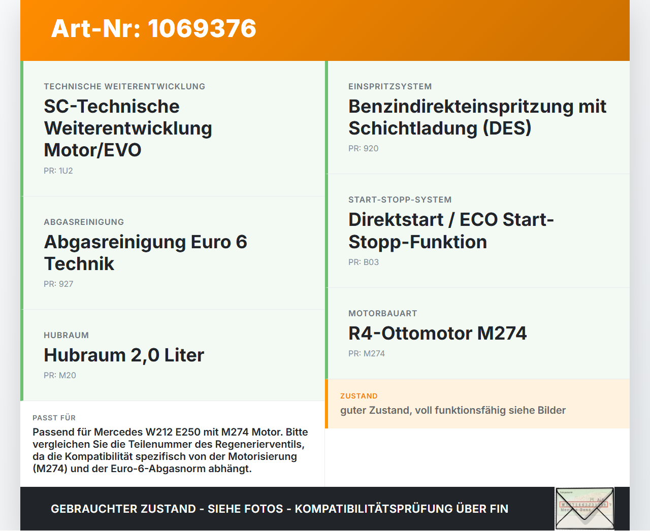 Mercedes E250 W212 13-16 2,0 155KW Tankentlüftungsventil Ventil Kraftstoffanlage Mercedes E250 W212 13-16... Vorschau 3