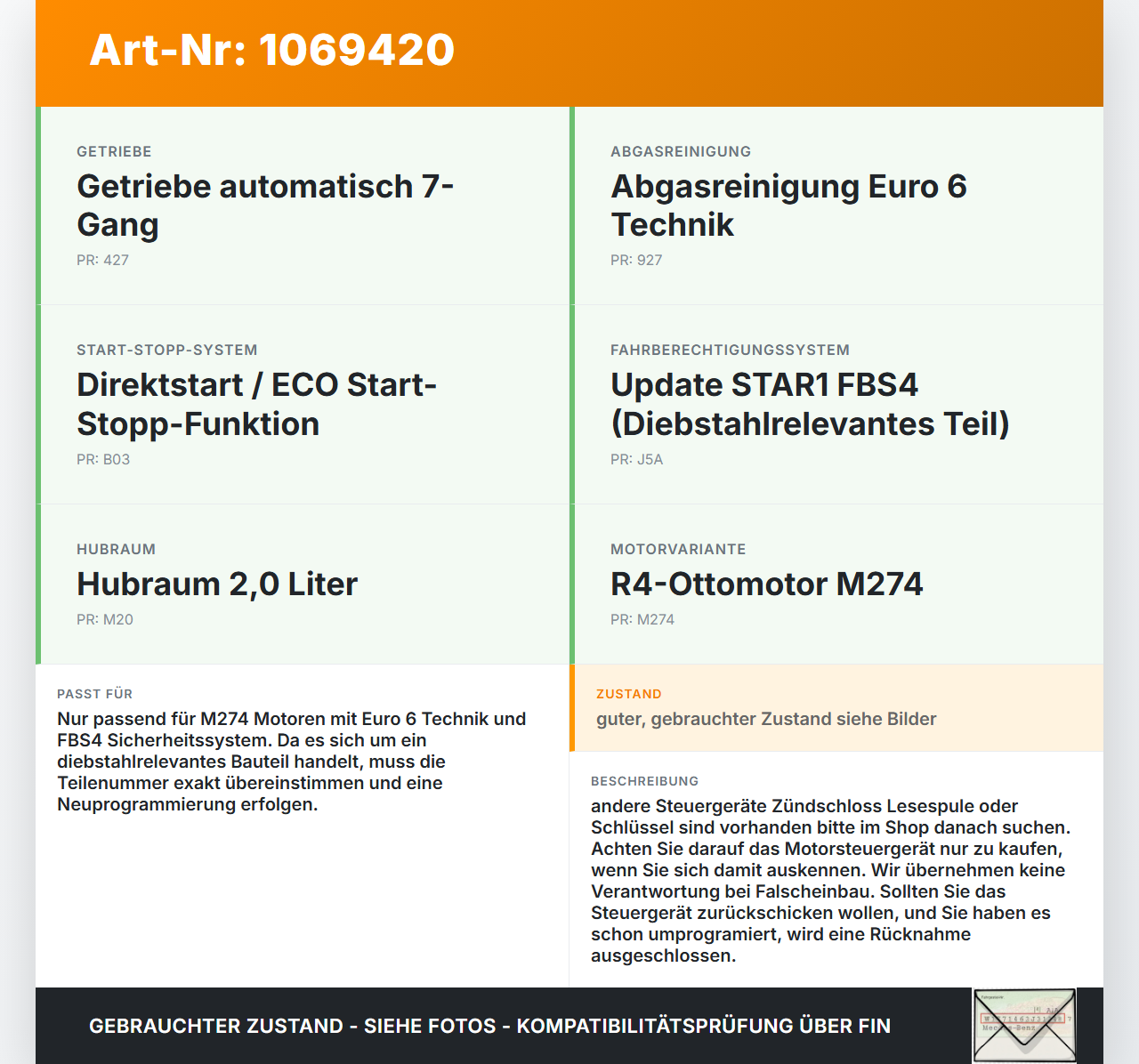 Mercedes E250 W212 13-16 2,0 155KW Steuergerät ECU für Motor Motorsteuergerät Mercedes E250 W212 13-16 17.09.2013... Vorschau 3