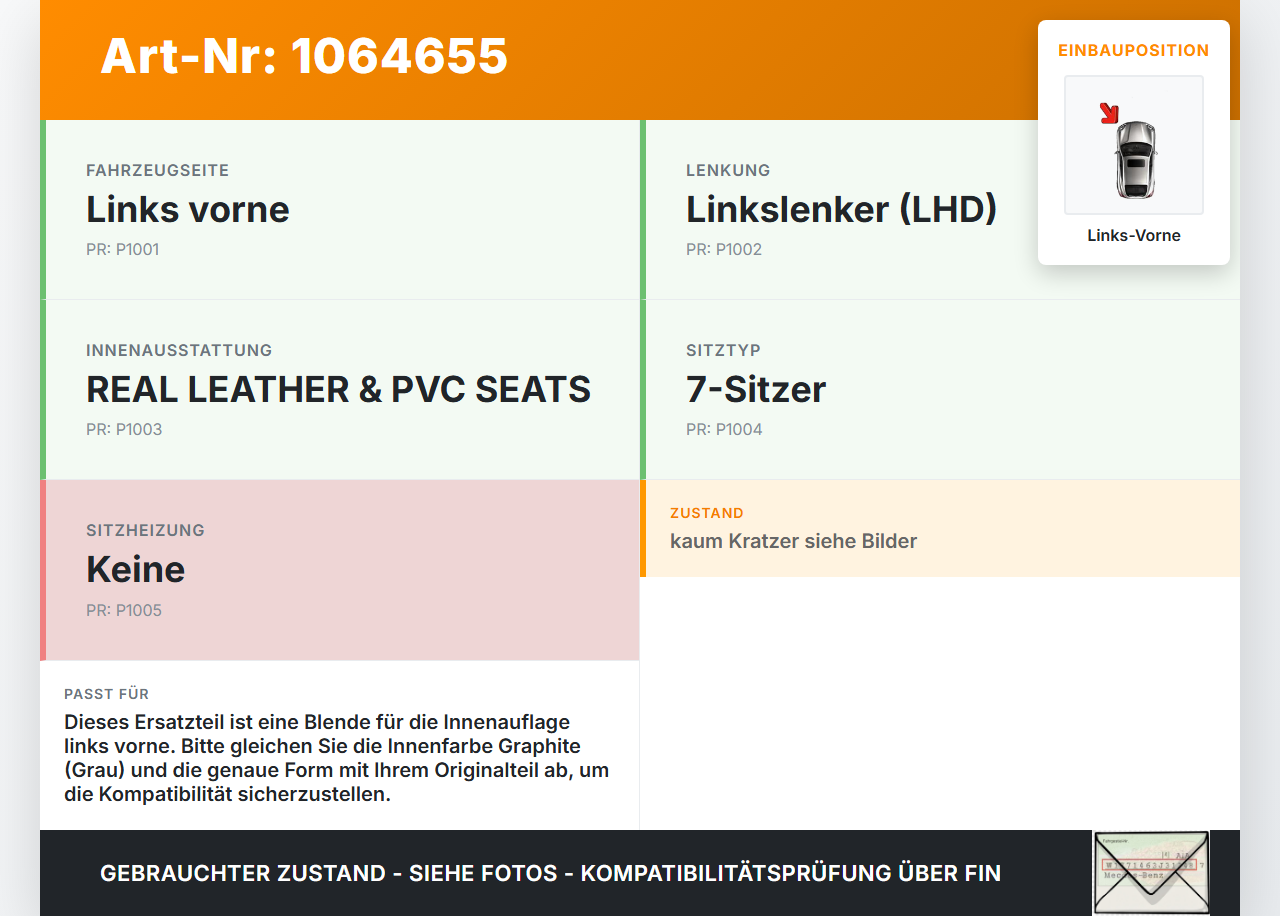 Nissan Pathfinder R51 05-14 Blende Innen Auflage Applikation Links Vorne Nissan Pathfinder R51 05-14 12.08.2005... Vorschau 3
