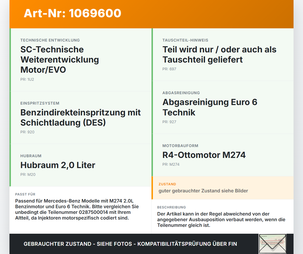 Mercedes E250 W212 13-16 2,0 155KW Injektor Einspritzdüse Pos.4 Mercedes E250 W212 13-16 17.09.2013 A2780700687... Vorschau 3