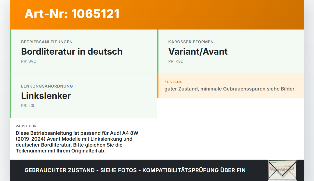Audi A4 8W 19-24 Betriebsanleitung Audi A4 8W 19-24 27.01.2020 gebraucht Vorschau 3