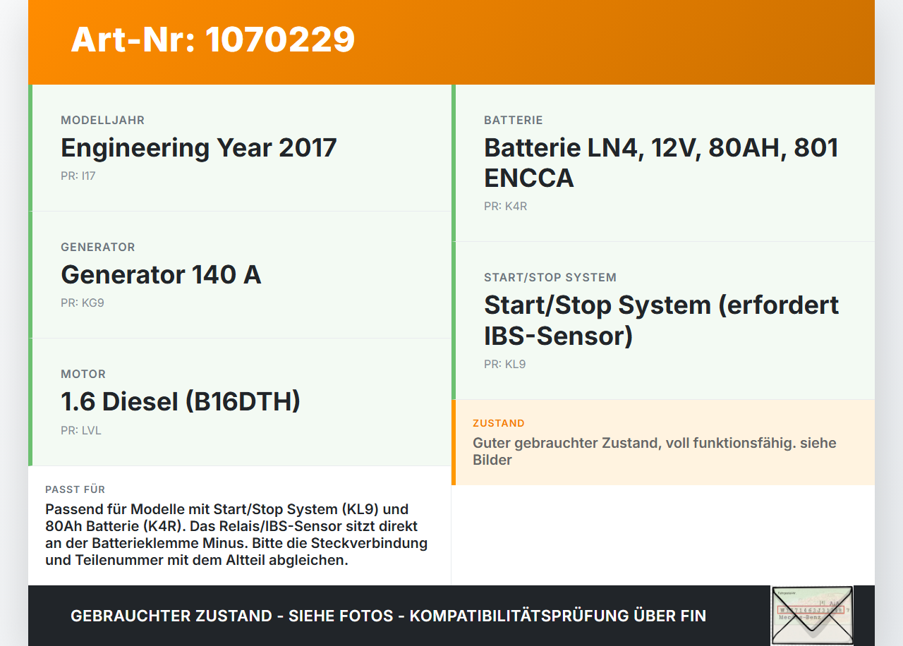 Opel Zafira Tourer P12 16-19 Relais Batteriesicherung IBS 200x an Klemme Minus Opel Zafira Tourer P12 16-19... Vorschau 3