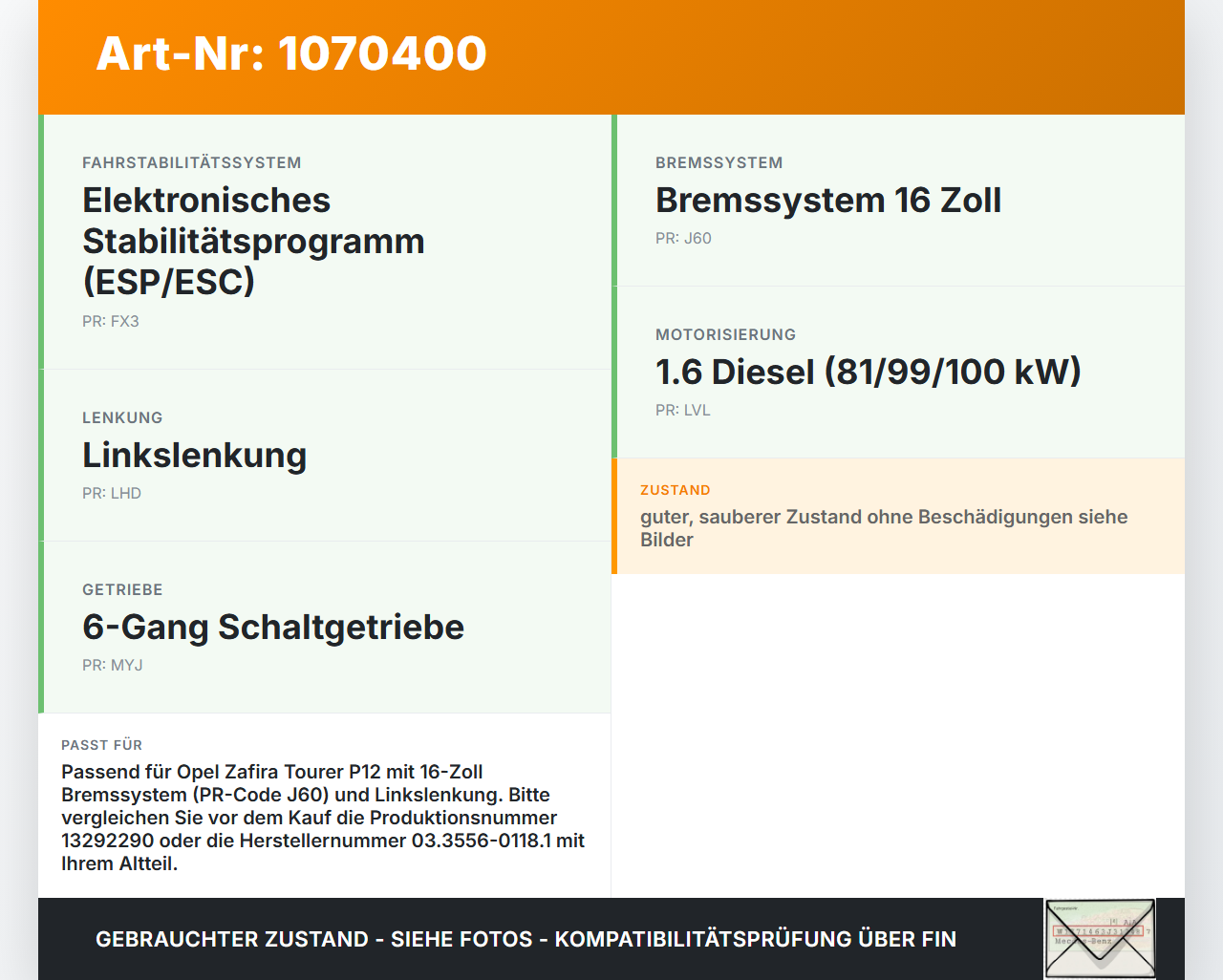 Opel Zafira Tourer P12 16-19 Hauptbremszylinder Bremszylinder Opel Zafira Tourer P12 16-19 20.12.2016 13286445... Vorschau 3