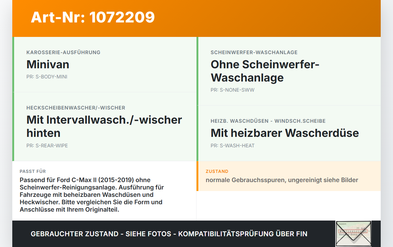 Ford C-Max II 15-19 1,0 92KW Waschwasserbehälter Wasserbehälter Wischwasserbehälter Ford C-Max II 15-19 09.01.2018... Vorschau 3