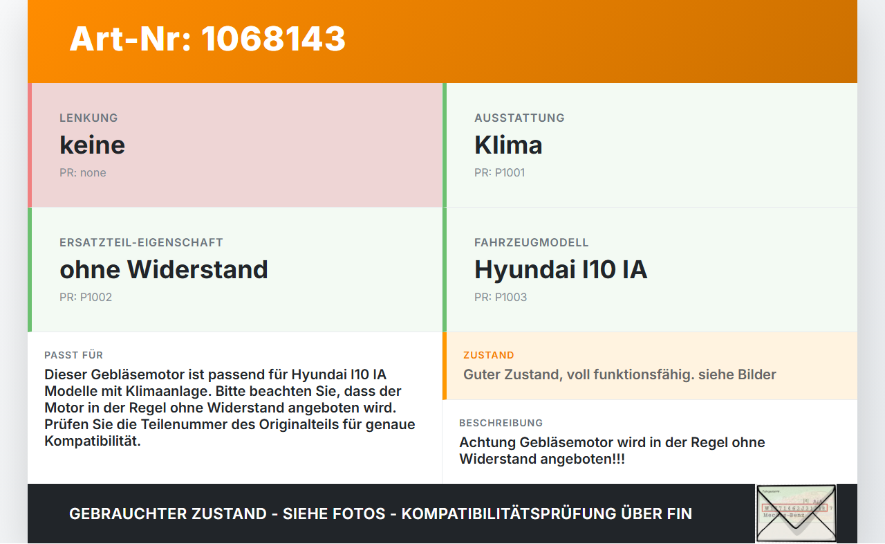 Hyundai I10 IA 13-16 Gebläsemotor Lüftermotor Innenraumgebläse Heizungsgebläse Hyundai I10 IA 13-16 30.12.2015... Vorschau 3