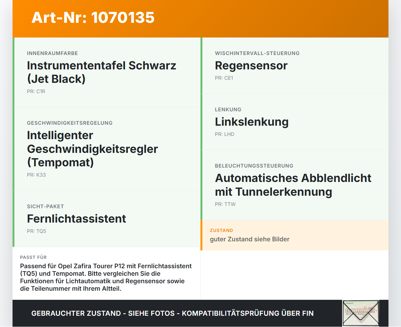 Opel Zafira Tourer P12 16-19 Blinkerschalter Lenkstockschalter Blinker Opel Zafira Tourer P12 16-19 20.12.2016... Vorschau 3