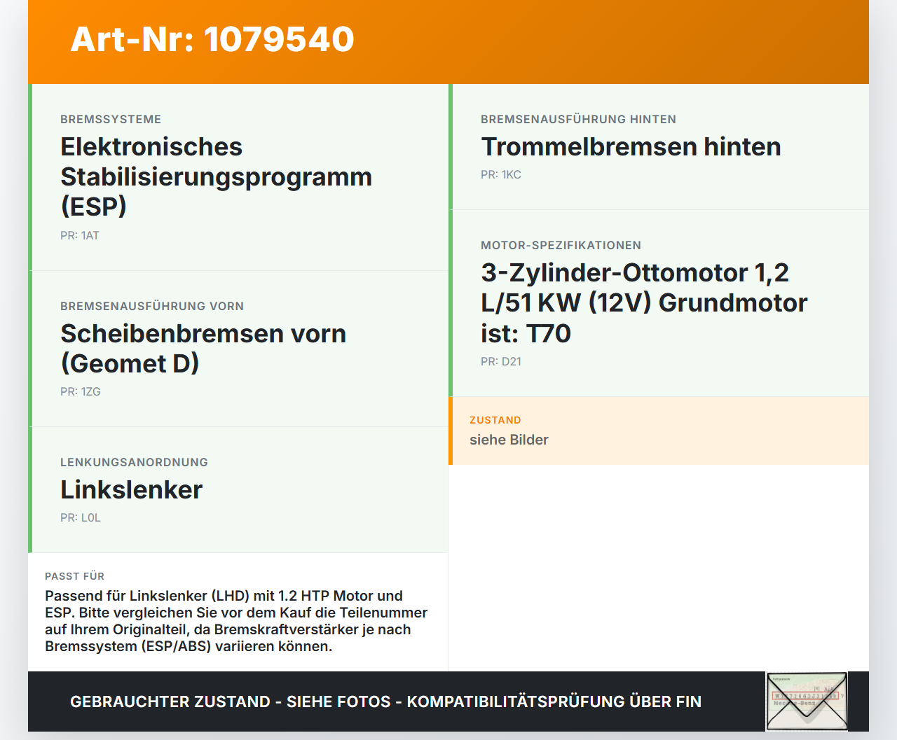 Skoda Roomster 5J 5J7 10-15 HTP 1,2 51KW Bremskraftverstärker Skoda Roomster 5J 5J7 10-15 09.09.2011 6490X6... Vorschau 3