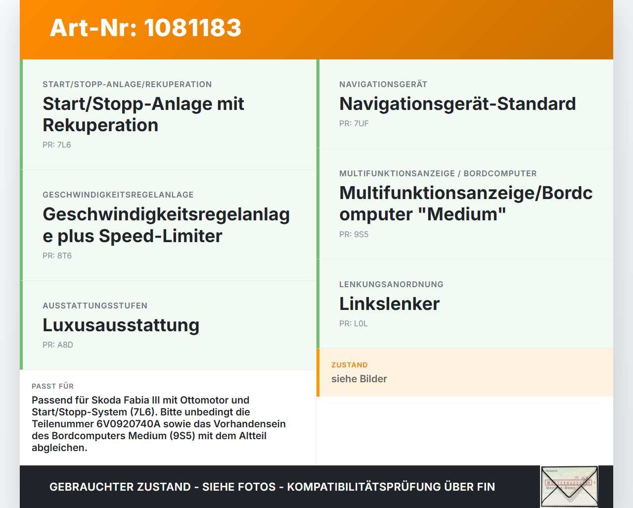 Skoda Fabia III NJ 14-18 TSI 1,2 66KW Kombiinstrument Tacho Skoda Fabia III NJ 14-18 22.01.2016 A2C96141700... Vorschau 3