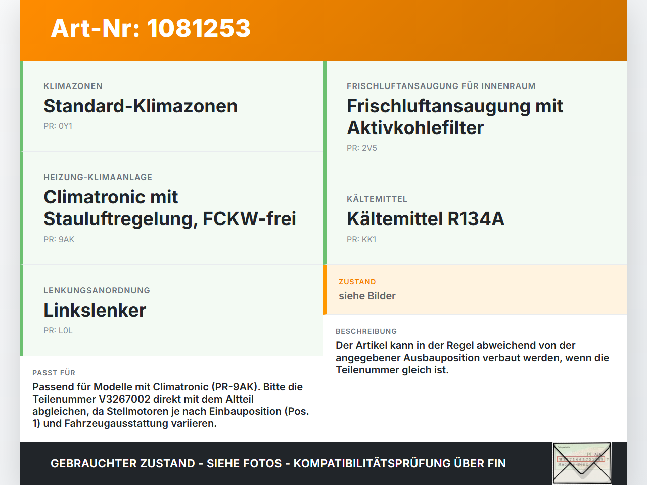 Skoda Fabia III NJ 14-18 Luftklappenstellmotor Stellmotor Pos.1 Skoda Fabia III NJ 14-18 22.01.2016 6R0907511C... Vorschau 3