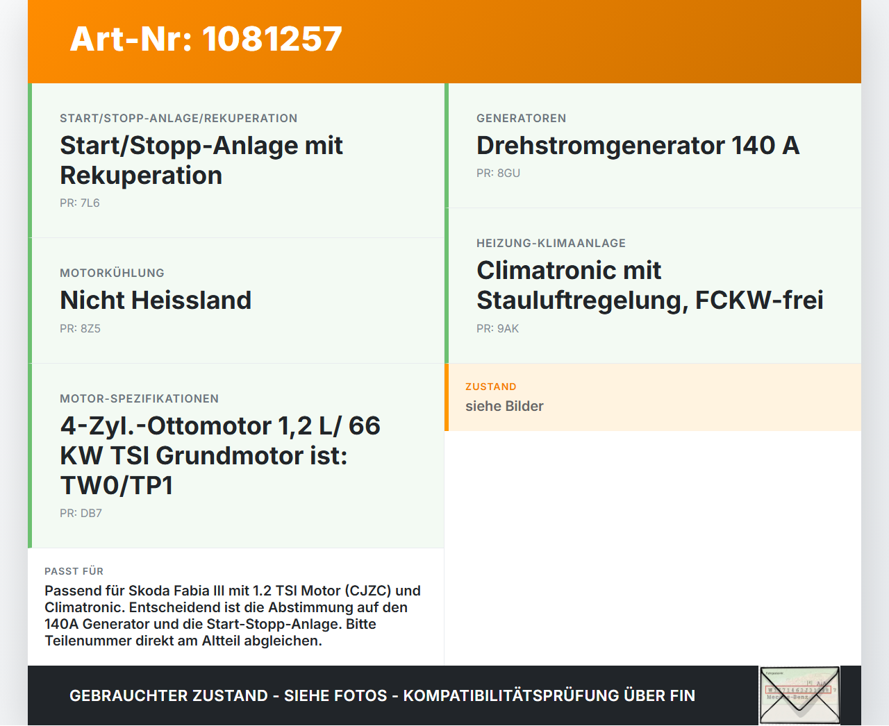 Skoda Fabia III NJ 14-18 Steuergerät ECU Modul SG Lüftersteuergerät Skoda Fabia III NJ 14-18 22.01.2016 5J0919506... Vorschau 3