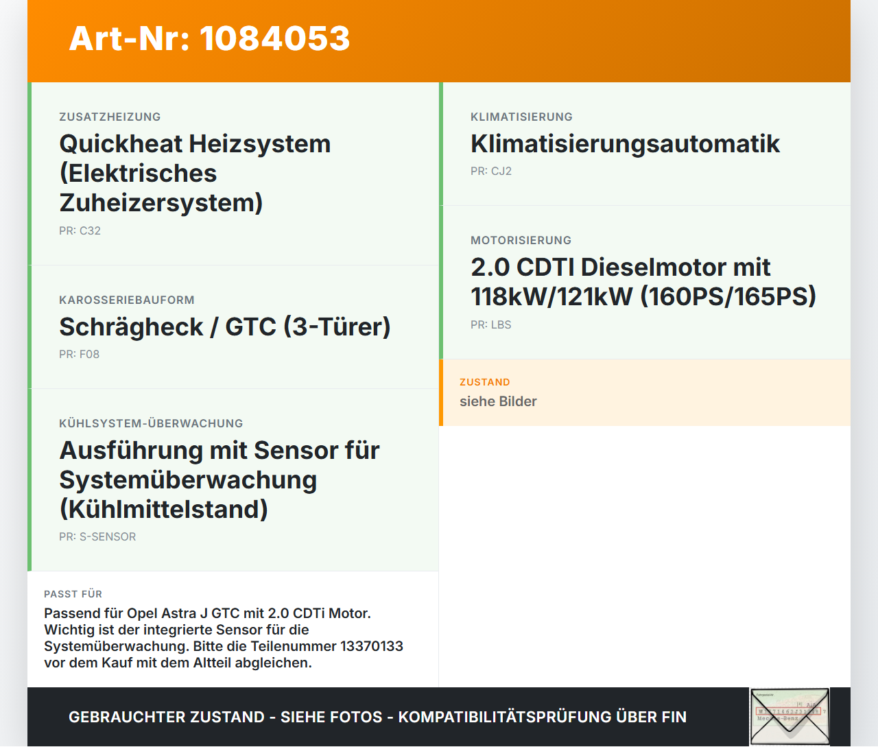Opel Astra J GTC 11-18 CDTi 2,0 121KW Ausgleichsbehälter für Kühlmittel Opel Astra J GTC 11-18 16.11.2011 13370133... Vorschau 3
