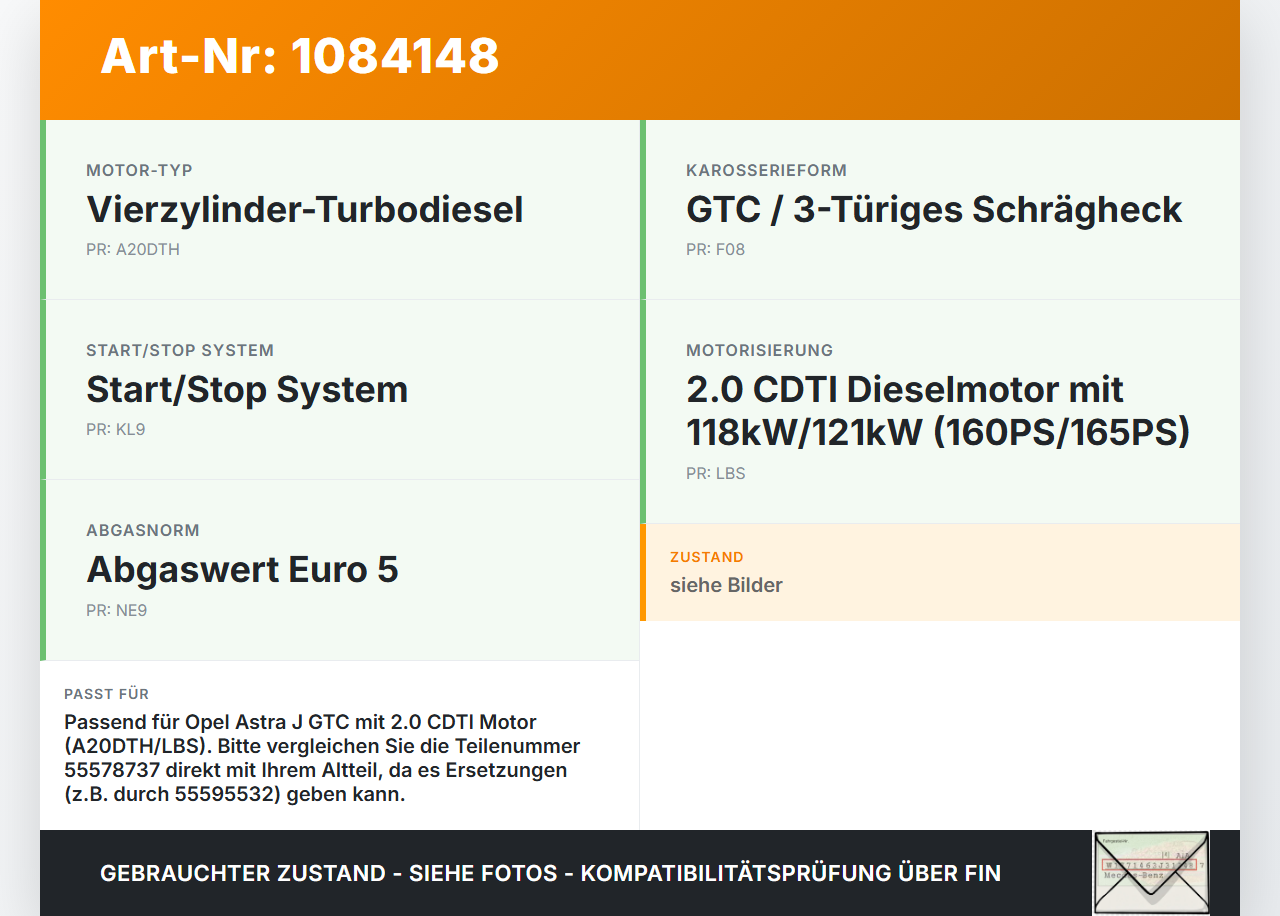 Opel Astra J GTC 11-18 CDTi 2,0 121KW A20DTH Ölfiltergehäuse Gehäuse Halter für Ölfilter Opel Astra J GTC 11-18... Vorschau 3