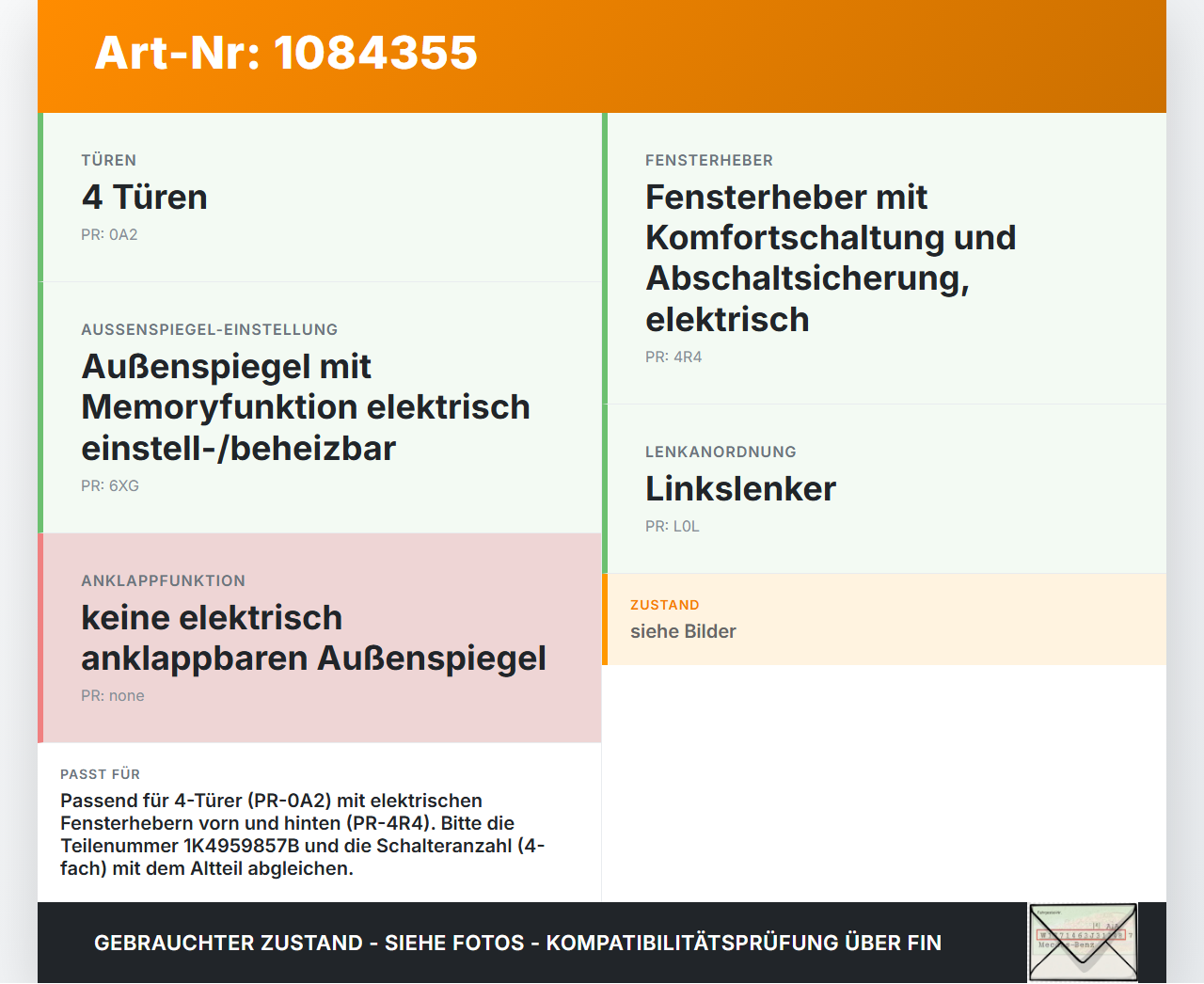 VW Golf 5 V Variant 1K5 03-09 Kombi Fensterheberschalter Schalter Taster 4-fach VW Golf 5 V Variant 1K5 03-09... Vorschau 3