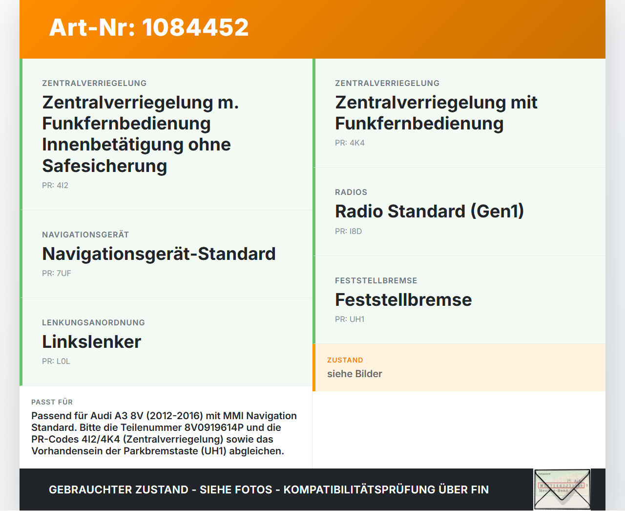 Audi A3 8V 12-16 Bedienteil Bedienelement MMI Navigation Schalter Steuereinheit Audi A3 8V 12-16 17.06.2016... Vorschau 3