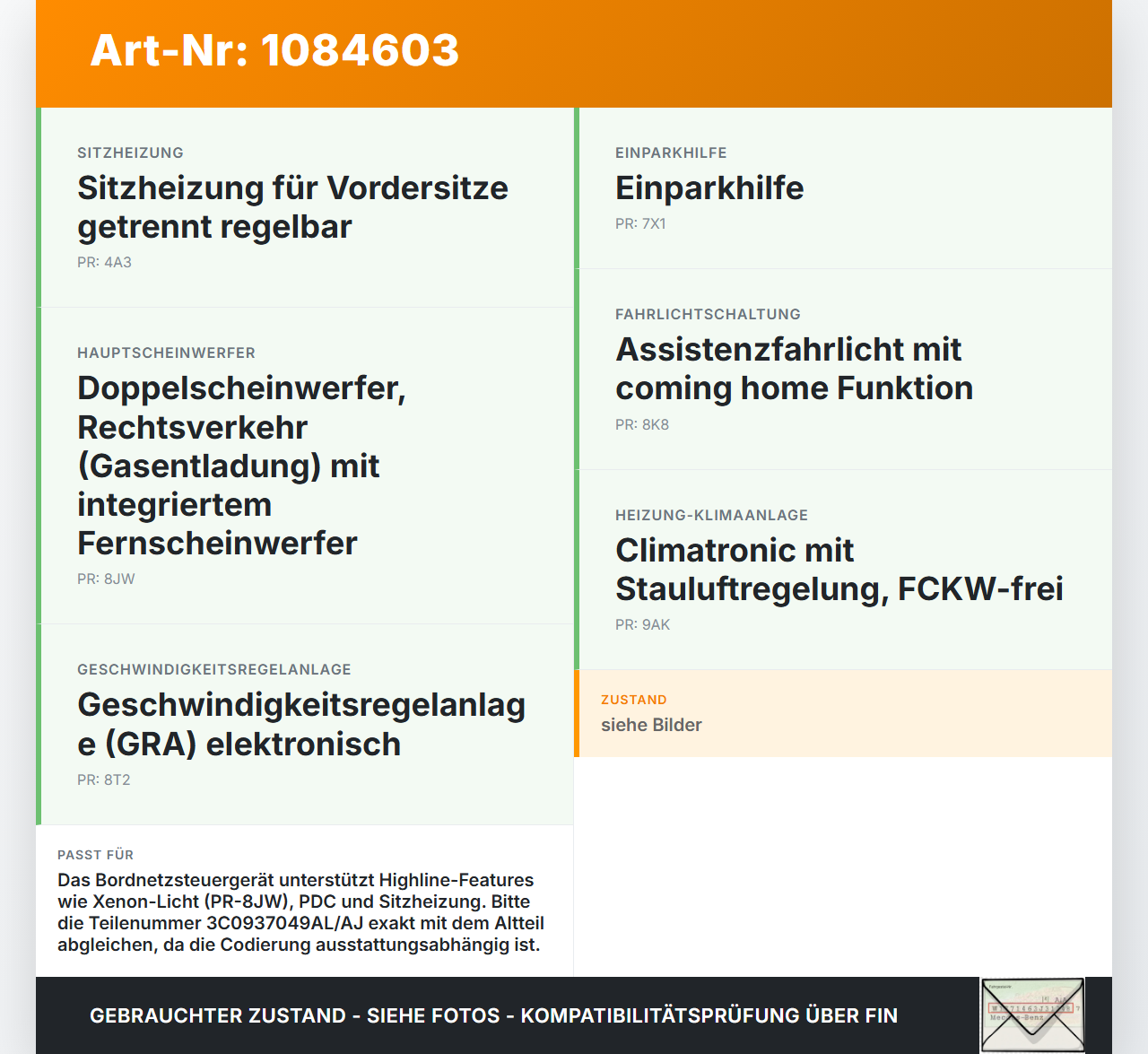 VW Golf 5 V Variant 1K5 03-09 Steuergerät ECU Bordnetzsteuergerät VW Golf 5 V Variant 1K5 03-09 13.12.2007... Vorschau 3