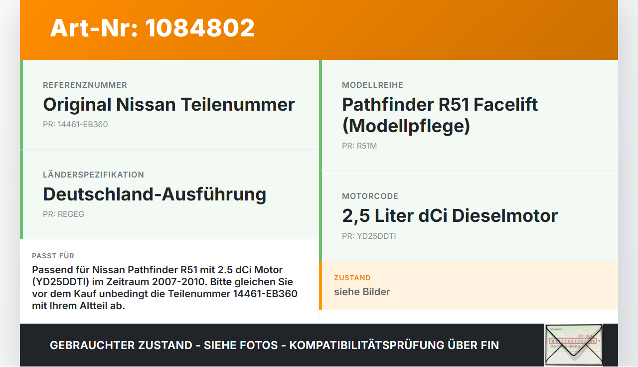 Nissan Pathfinder R51 05-10 dCi 2,5 126KW Ladeluftkühler Kühler Nissan Nissan Pathfinder R51 05-10 29.09.2008... Vorschau 3