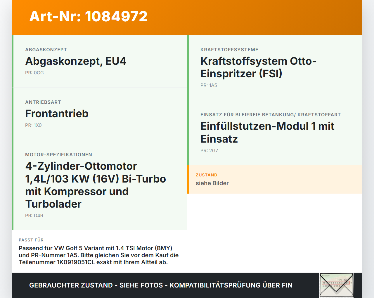 VW Golf 5 V Variant 1K5 03-09 TSI 1,4 59KW Kraftstoffpumpe Kraftstoff-fördereinheit Kraftstoff Förderpumpe... Vorschau 3