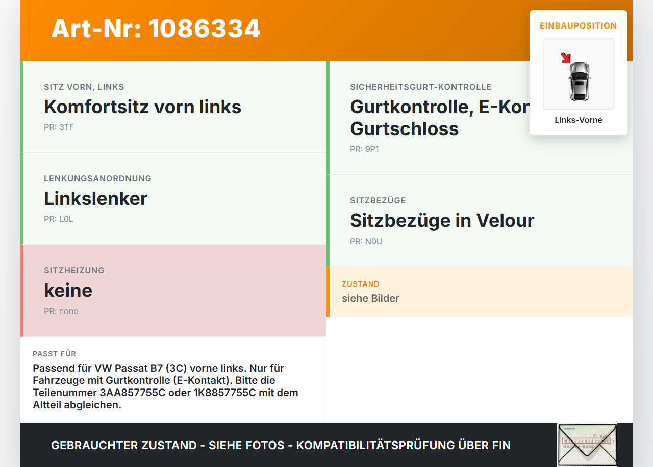 VW Passat 3C B7 10-14 Gurtschloss Sicherheitsgurt Gurtpeitsche Links Vorne VW Passat 3C B7 10-14 02.01.2014... Vorschau 3