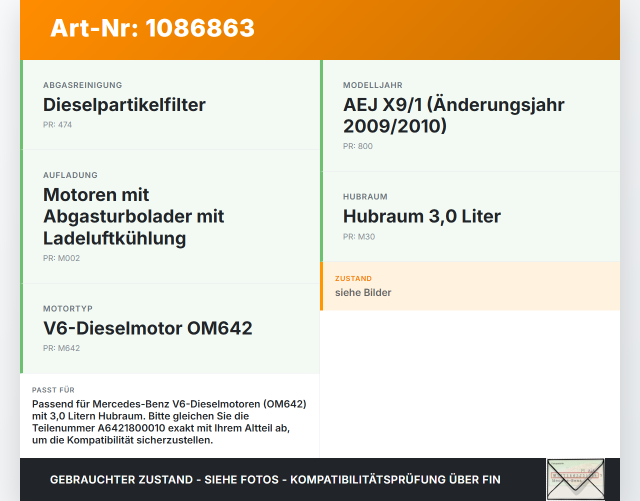 Mercedes C219 CLS 350 08-10 CDI 3,0 165KW 642920 Ölfiltergehäuse Gehäuse Halter für Ölfilter Mercedes C219 CLS 350... Vorschau 3