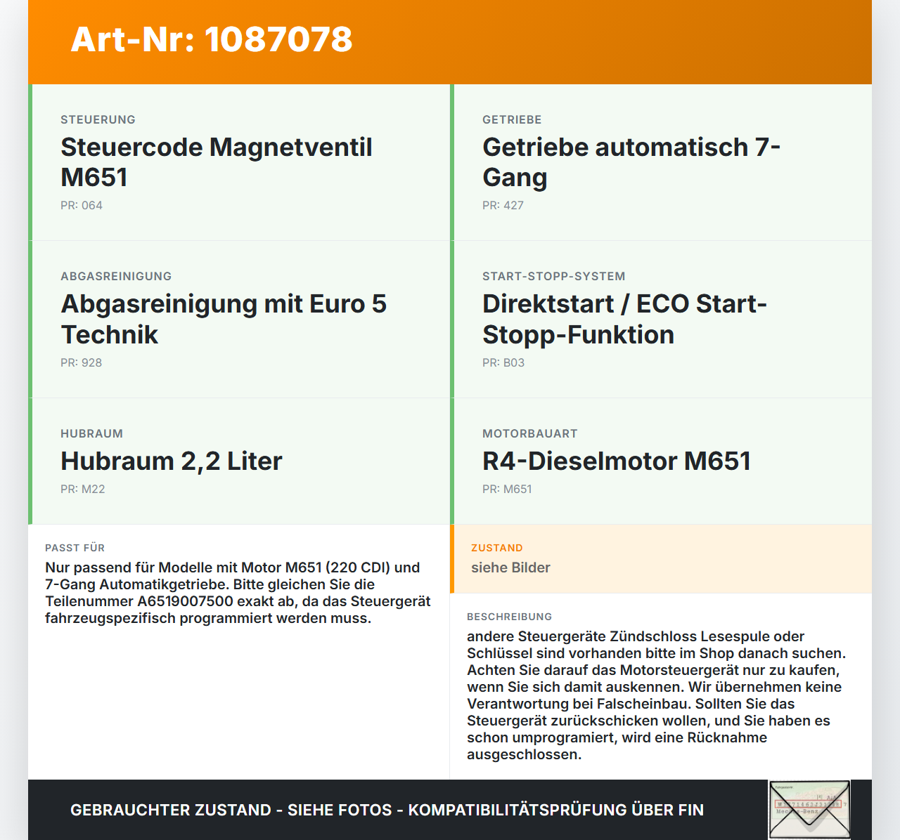 Mercedes S204 W204 11-15  CDI 2,1 125KW Steuergerät ECU für Motor Motorsteuergerät Mercedes S204 W204 11-15... Vorschau 3