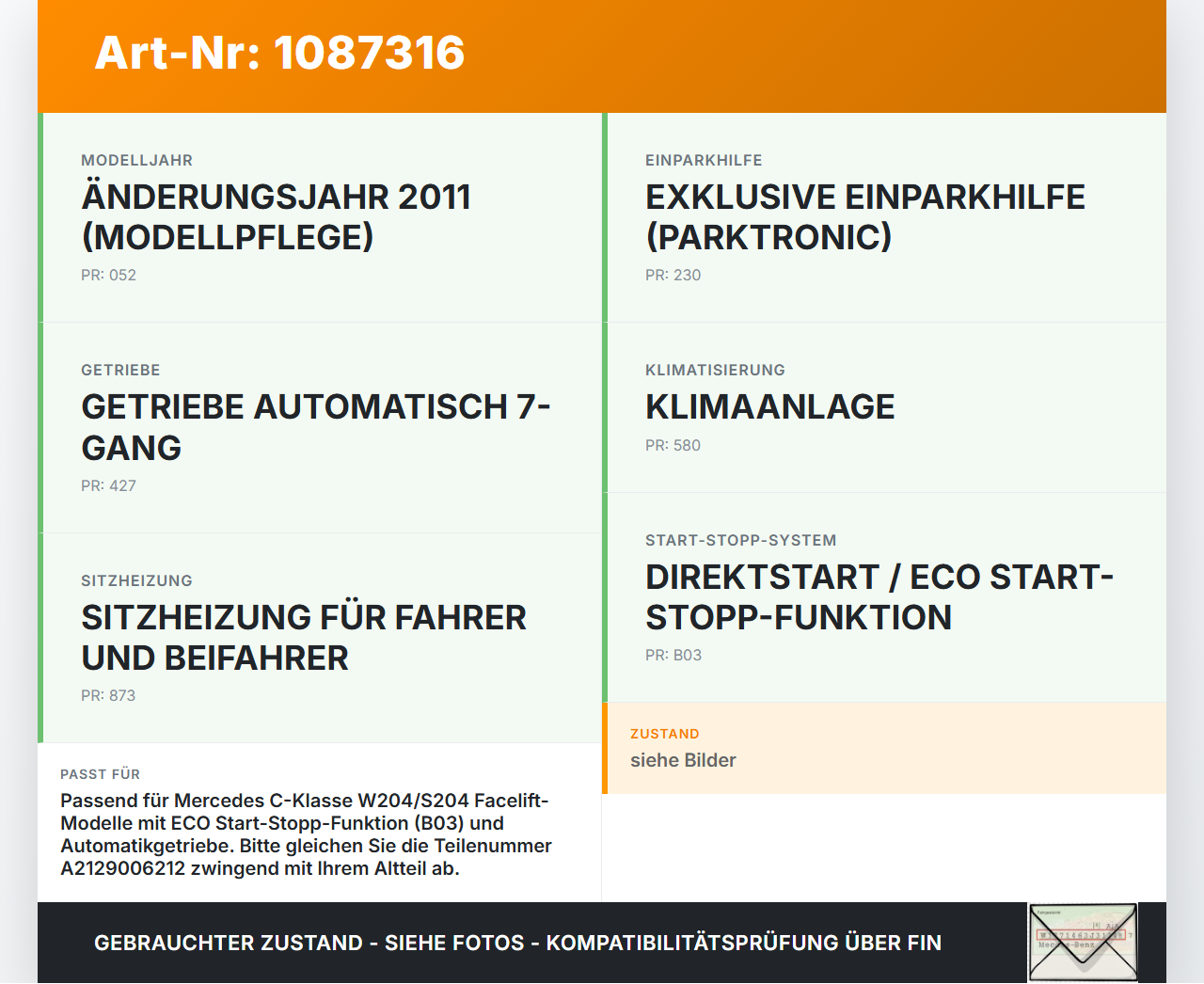 Mercedes S204 W204 11-15 Sicherungskasten Steuergerät SAM und Zentralelektrik Mercedes S204 W204 11-15 11.05.2012... Vorschau 3