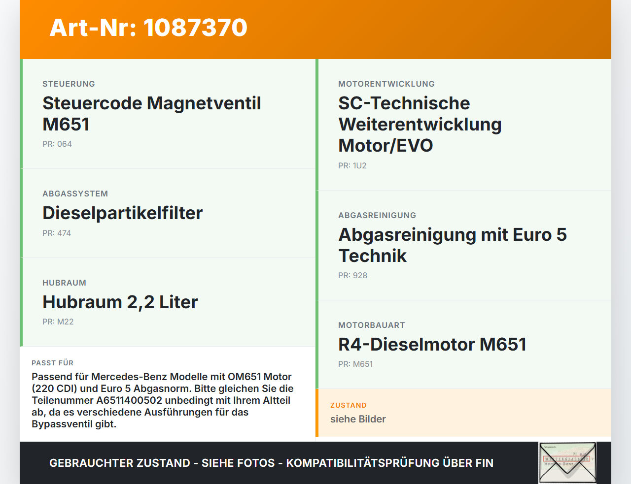 Mercedes S204 W204 11-15  CDI 2,1 125KW 651911 Abgasrückführventil EGR AGR Ventil Mercedes S204 W204 11-15... Vorschau 3