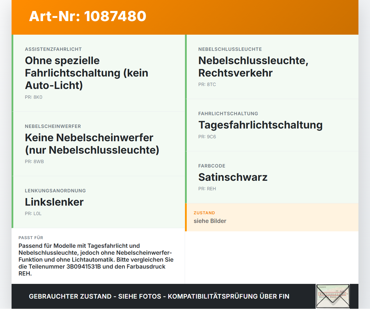 Skoda Fabia 545 10-14 Lichtschalter Schalter Skoda Fabia 545 10-14 31.05.2010 3B0941531B 3B0941531BREH gebraucht Vorschau 3