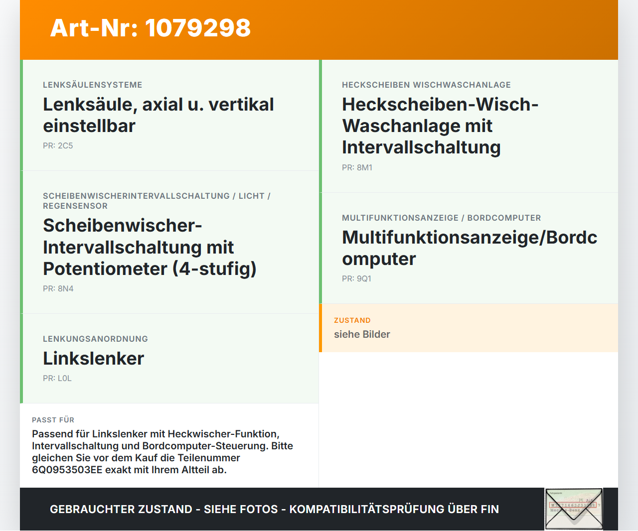Skoda Roomster 5J 5J7 10-15 Lenkstockschalter Blinker Wischer Kombischalter Skoda Roomster 5J 5J7 10-15 09.09.2011... Vorschau 3