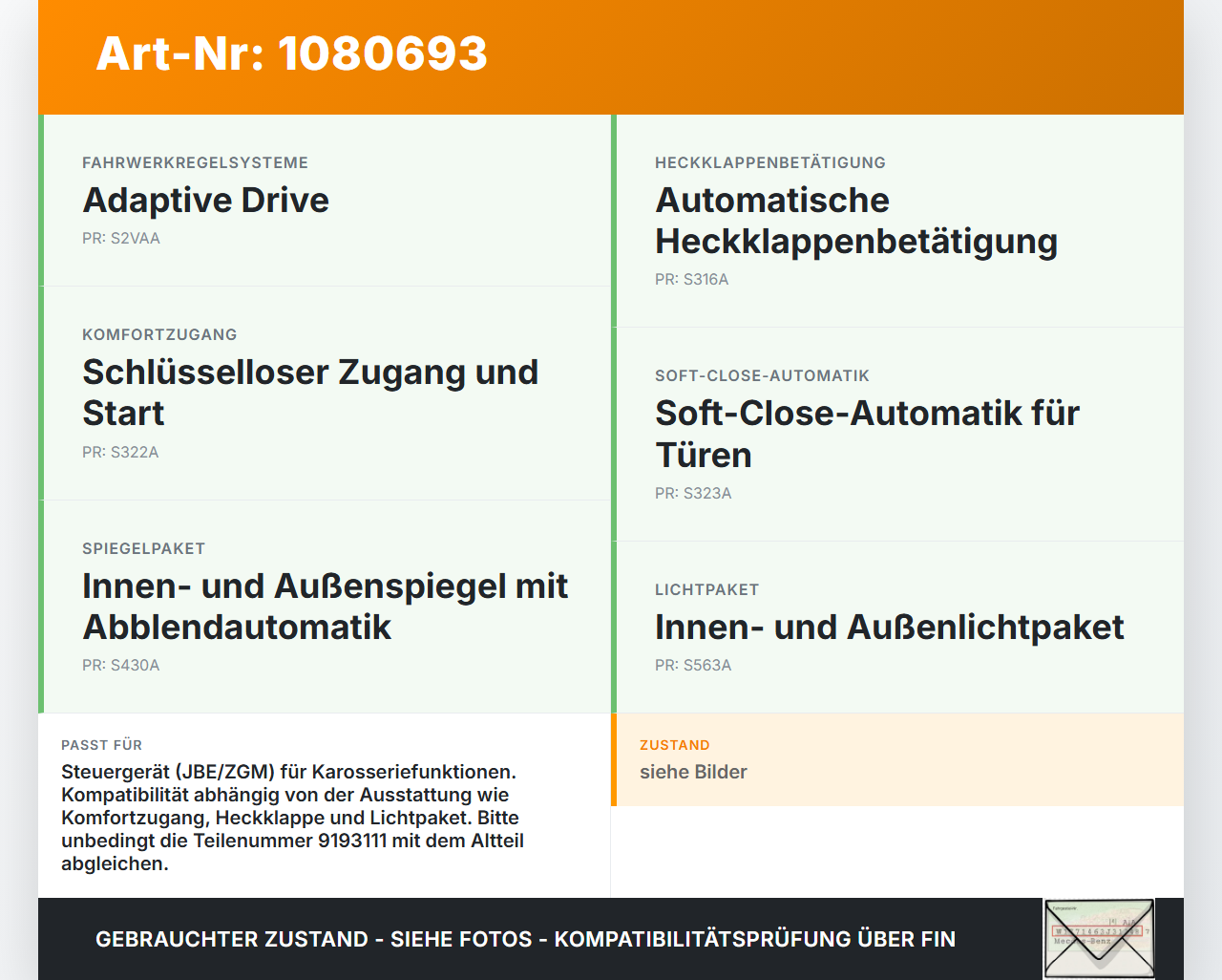 BMW X5 E70 07-10 SG Steuergerät für Karosserie BMW X5 E70 07-10 01.10.2008 9193111 9193111-01 60837711 gebraucht Vorschau 3