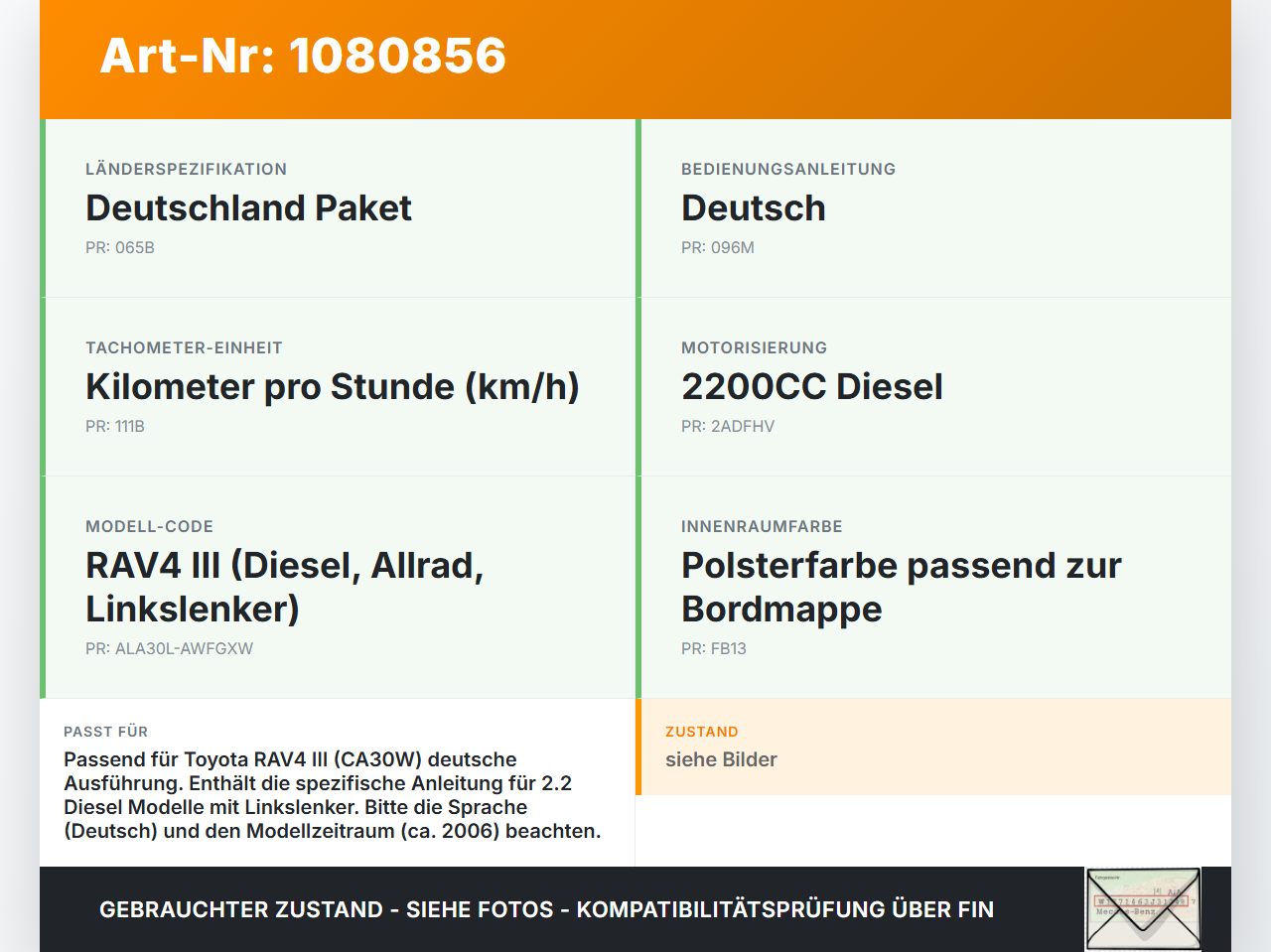 Toyota RAV4 III CA30W 06-13 Serviceheft Betriebsanleitung Anleitung Bordmappe Toyota RAV4 III CA30W 06-13... Vorschau 3