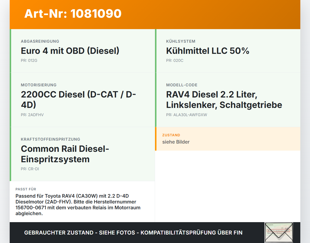 Toyota RAV4 III CA30W 06-13 D-4D 2,2 130KW Relais Vorglührelais Glühanlage Toyota RAV4 III CA30W 06-13 13.11.2006... Vorschau 3