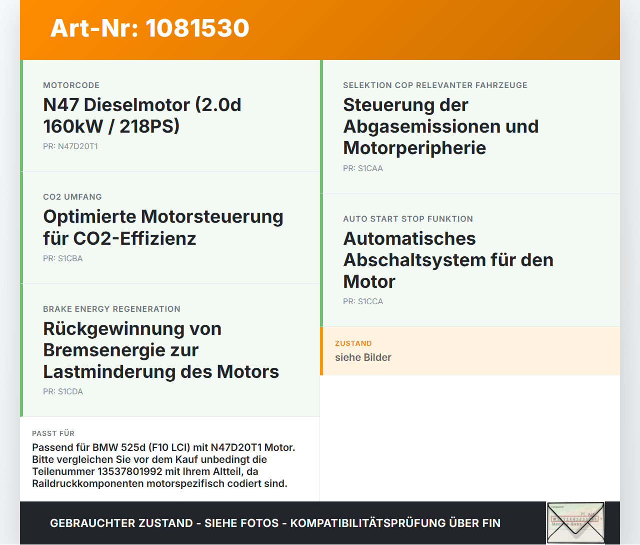 BMW 525d F10 13-17 2,0d 160KW Bosch Druckregelventil Railsensor Drucksensor BMW 525d F10 13-17 27.02.2014 7801992... Vorschau 3