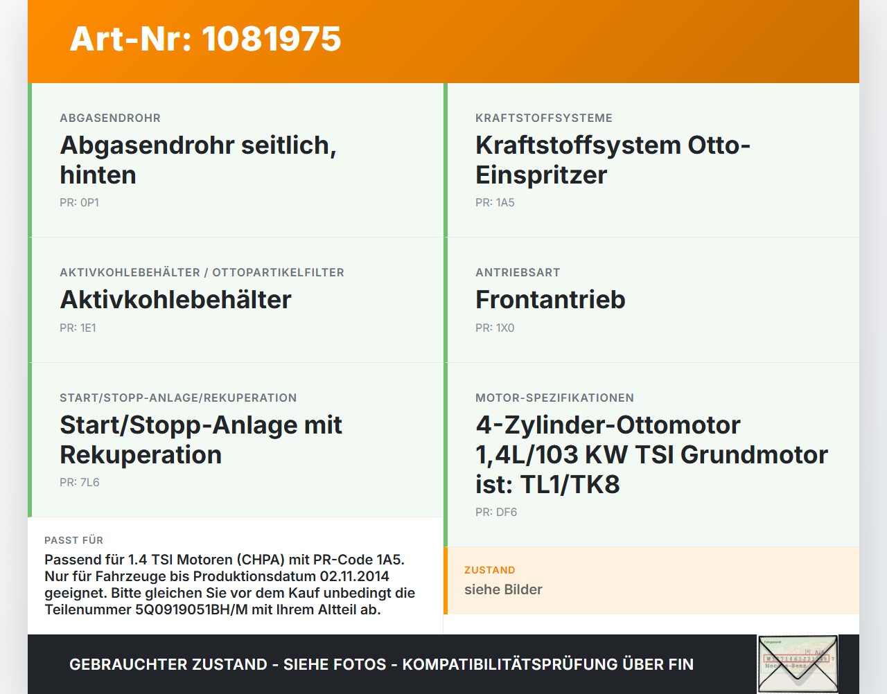 VW Golf 7 VII 5G 12-17 TSI 1,4 103KW Kraftstoffpumpe Kraftstoff Förderpumpe Tankgeber VW Golf 7 VII 5G 12-17... Vorschau 3
