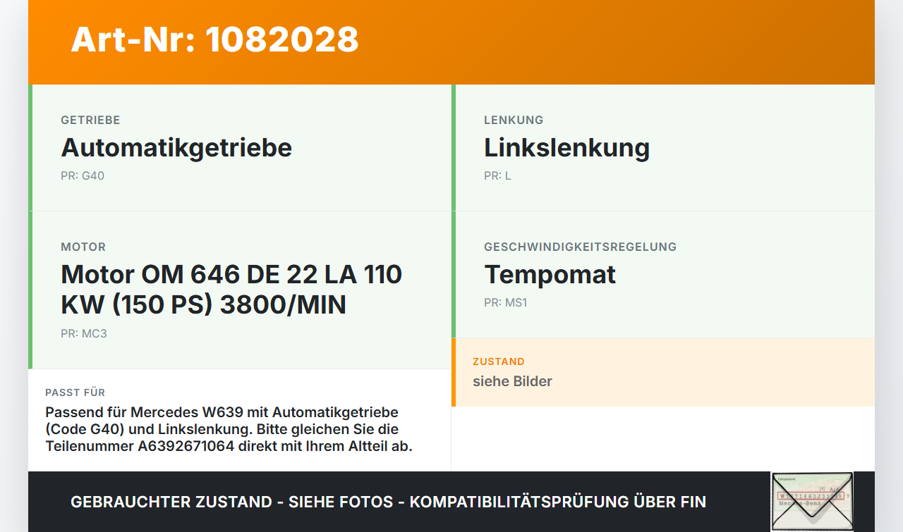 Mercedes Viano Vito W639 03-10 CDI 2,2 110KW Autom Schaltzug Schaltseilzug Schaltseil Mercedes Viano Vito W639... Vorschau 3