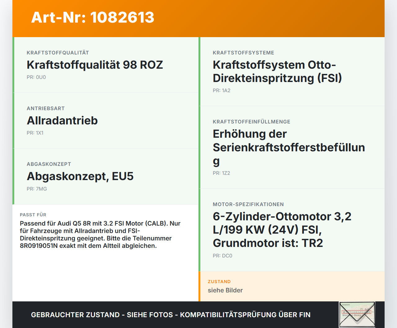 Audi Q5 8R 08-12 FSI 3,2 199KW Kraftstoffpumpe Kraftstoff Förderpumpe Tankgeber Audi Audi Q5 8R 08-12 09.06.2009... Vorschau 3