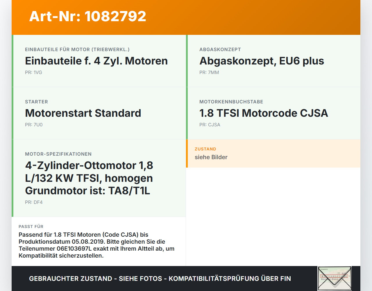 VW Passat 3G 14-19 TFSI 1,8 131KW CJSA Magnetventil für Öl Steuerventil Nockenwellenverstellung Verstellung für... Vorschau 3