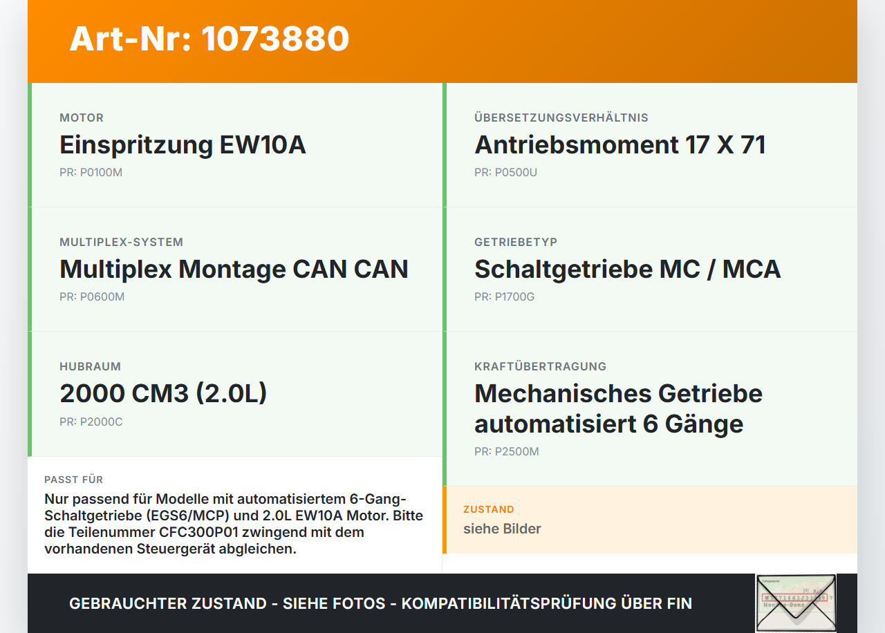 Citroen C4 Grand Picasso 06-10 1997 103KW Steuergerät für Getriebe Actuator Citroen C4 Grand Picasso 06-10... Vorschau 3