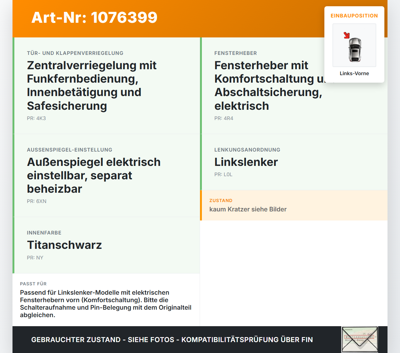 VW Caddy III 2K 10-15 Kombi Fensterheberschalter Schalter Links Vorne VW Caddy III 2K 10-15 22.12.2011 gebraucht Vorschau 3
