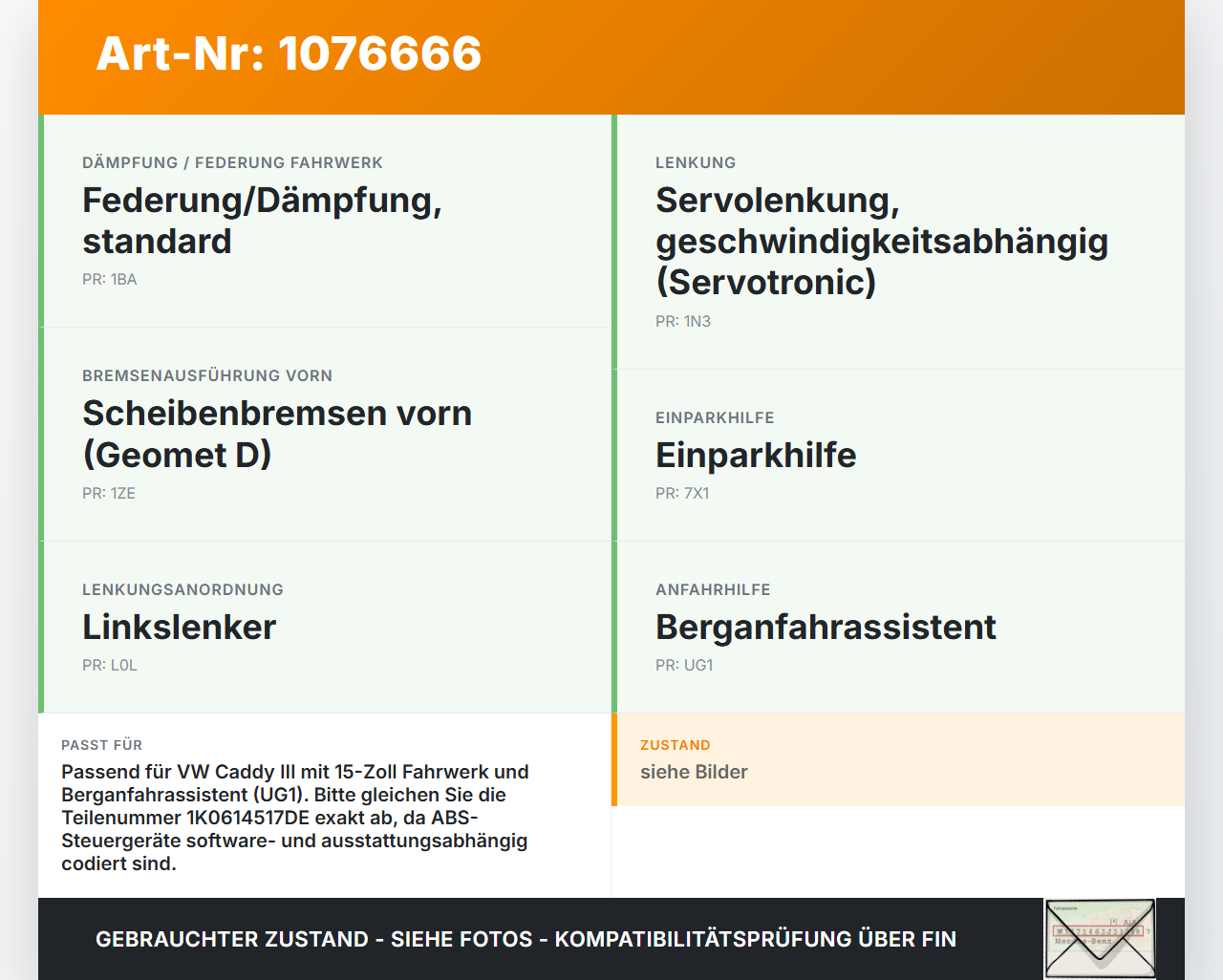 VW Caddy III 2K 10-15 ABS Steuergerät Aggregat Hydraulikblock VW Caddy III 2K 10-15 22.12.2011 1K0614517DE... Vorschau 3
