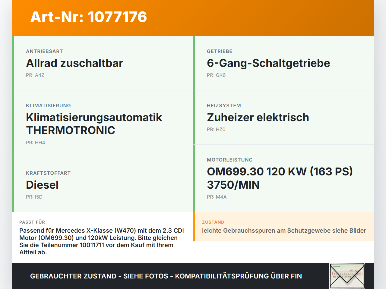 Mercedes X-Kl 470 X220d 17-20 CDI 2,3 120KW Kühlwasserschlauch Wasserschlauch Mercedes X-Kl 470 X220d 17-20... Vorschau 3